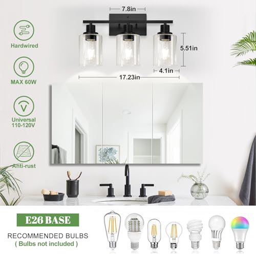 3 Light Bathroom Light Fixtures