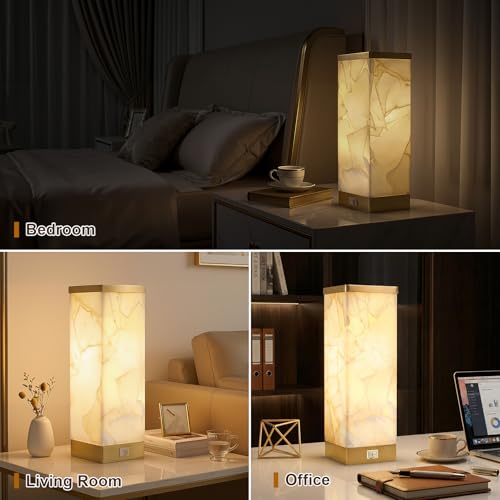 Alabaster Table Lamp for Living Room
