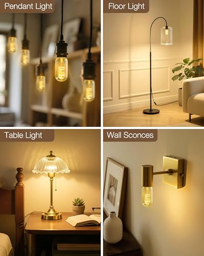 T45 Soft White Edison Bulbs (4 Count)