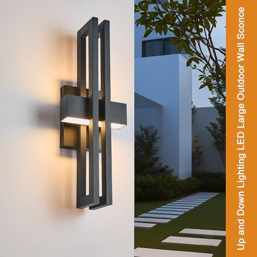 23Inch Large Modern Minimalist Outdoor Wall Light