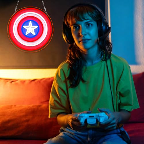 Anime Theme Cartoon LED Neon Sign for Wall Decor (Shield)