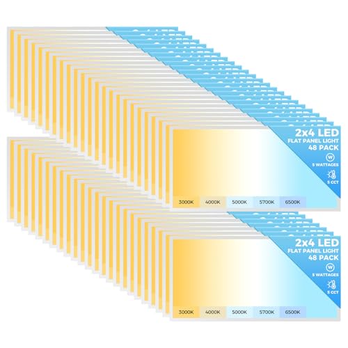 48 Pack 2x4 LED Flat Panel Light (48 Count)