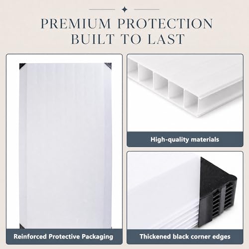 6 Pack Polycarbonate Fluorescent Light Covers (6 Pcs)