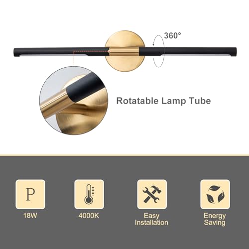 Modern Bathroom Light Fixtures Over Mirror 24 Inch