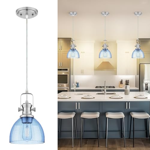 7.5" Brushed Nickel Pendant Lights Kitchen Island