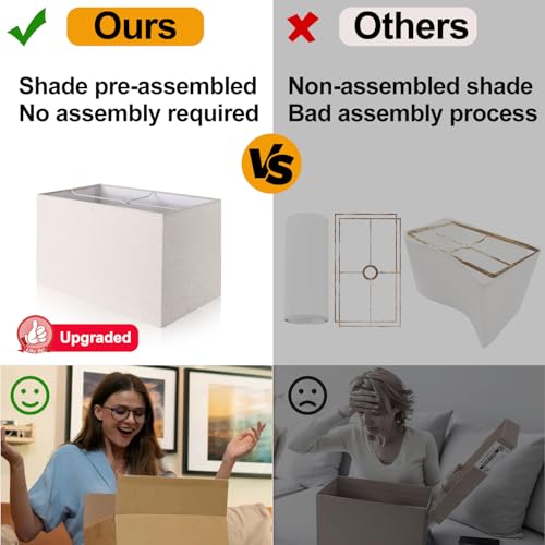 21" Touch Bedside lamps with 2 USB & AC Outlets (2 Count)