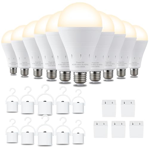 10 Pack Rechargeable Emergency Light Bulbs (10 Count)