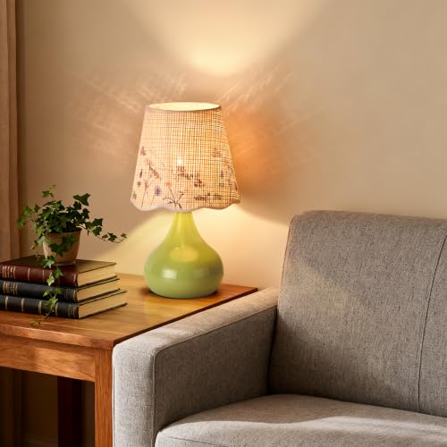 Green mall Bedside Cute Table Lamp for Bedroom