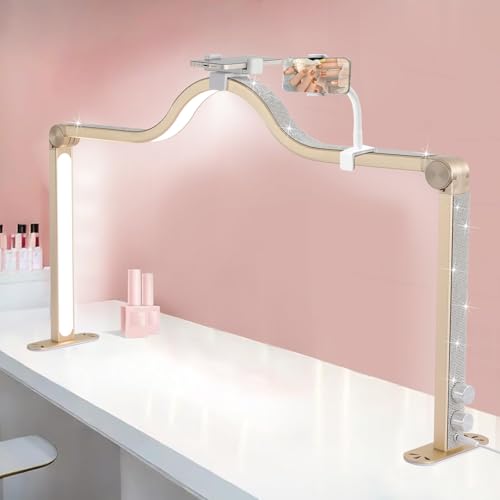 Nail Lamp with Dual Phone Holder