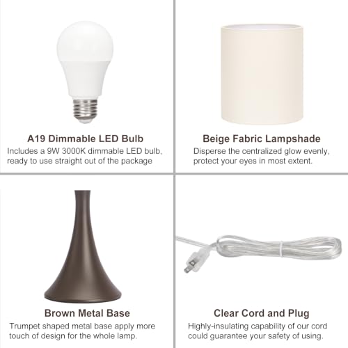 3 Way Touch Control Table Lamp