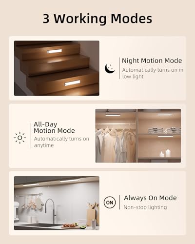 6 Pack Under Cabinet Lighting with 2 Charging Stations (6 Count)