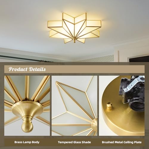 Star Brass Vintage Ceiling Light