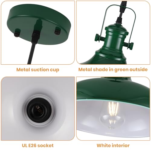 Green Pendant Light (3 Count)