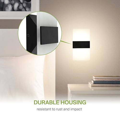 8 Inch Indoor LED Wall Sconce (2 Count)
