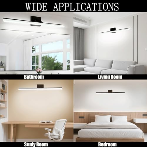 48 Inch Modern Bathroom Light Fixtures Over Mirror