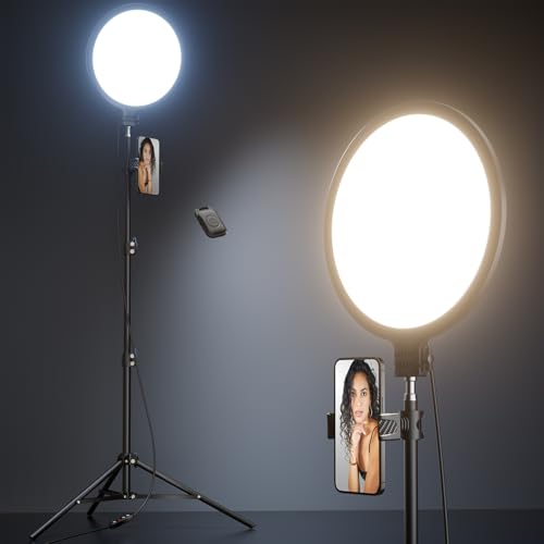 10.2" Ring Light with 69" Tripod Stand and Phone Holder Kit
