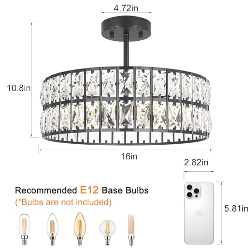 Crystal Ceiling Light Fixture