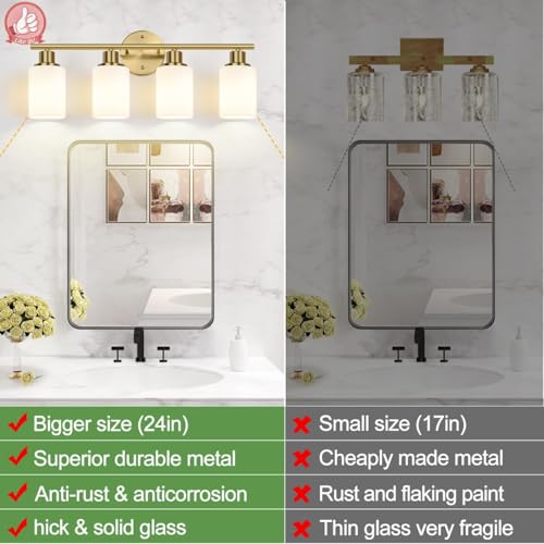 4 Light Bathroom Light Fixtures