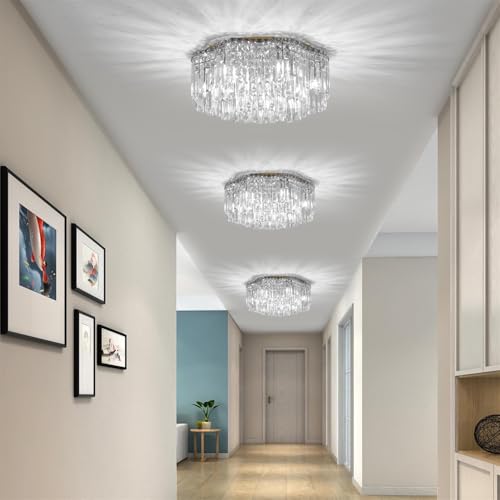 Flush Mount Crystal Chandelier