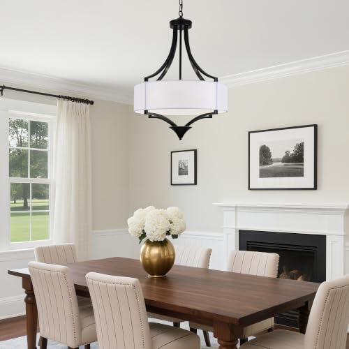 19.7" Drum Chandelier for Dining Room 6