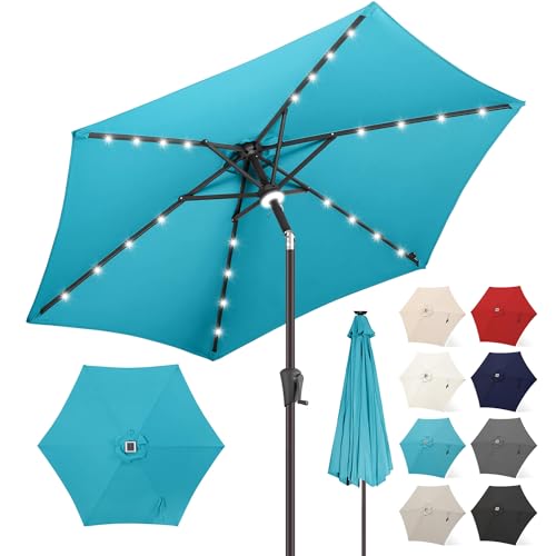 Solar Patio Umbrella with Centre Light