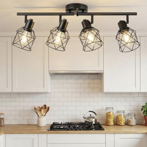 4 Lights Semi Flush Mount Ceiling Light