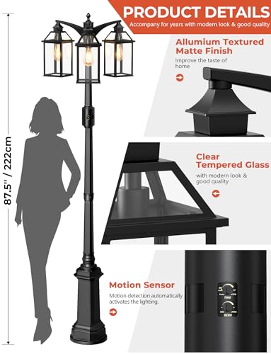 Outdoor Lamp Post Motion Sensor