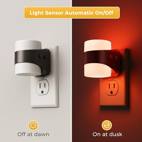 Colored Night Lights Plug into Wall (2 Count)