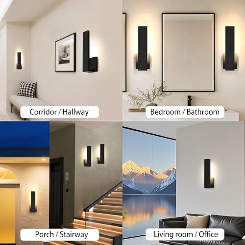 Aluminum LED Modern Wall Sconces Set of 2 (2 Count)