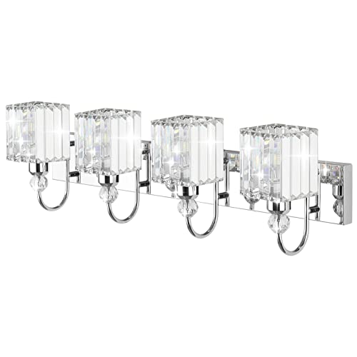 Chrome Crystal Vanity Light 4