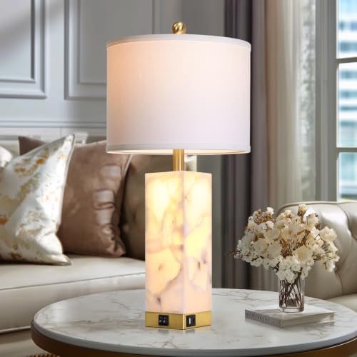 25.6'' Bedside Table Lamps for Bedroom Living Room (2 Count)