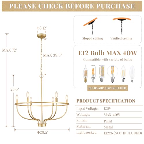 Gold Chandelier