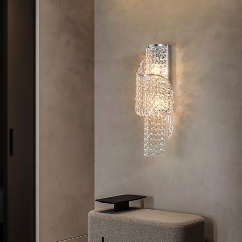 K9 Crystal Chrome Wall Sconces