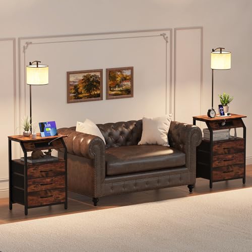 End Table with Floor Lamp Set of 2 (2 Count)