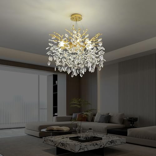Tree Branch Chandelier Modern Crystal Pendant Light