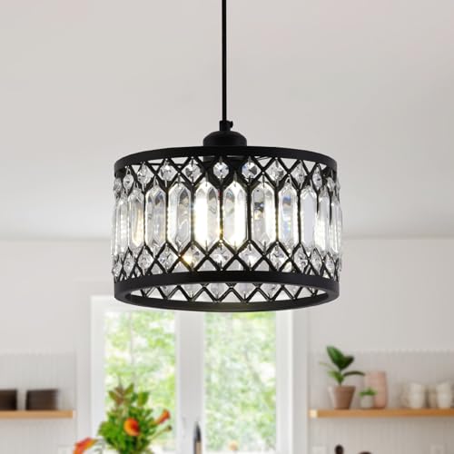 Crystal Black Pendant Light Fixture