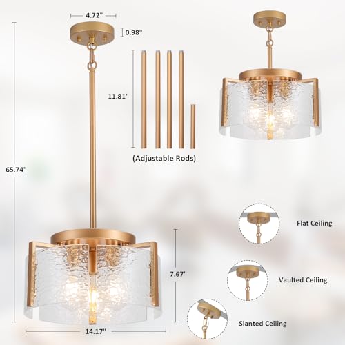 Gold Chandelier for Dining Room Light Fixture