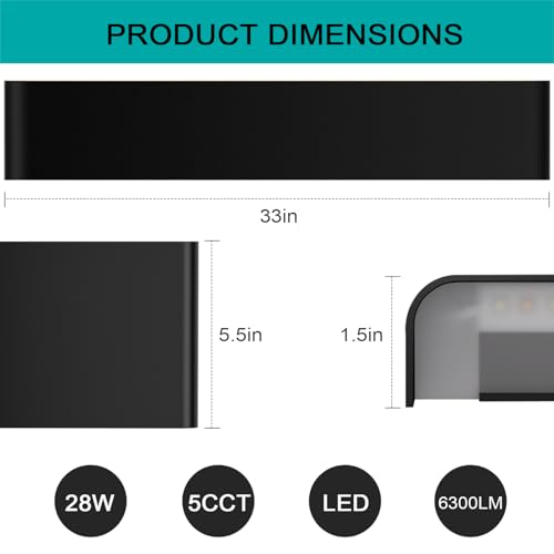 Modern Indoor 5CCT LED Wall Sconce