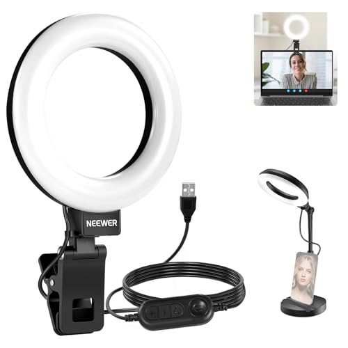 Basics 5" LED Desktop Ring Light with Stand
