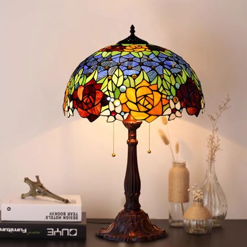 Tiffany Style 16 Inch Stained Glass Lamp Shade Replacement