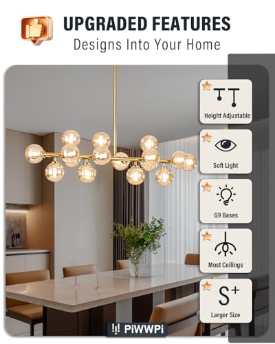Glass Globe Sputnik Chandelier