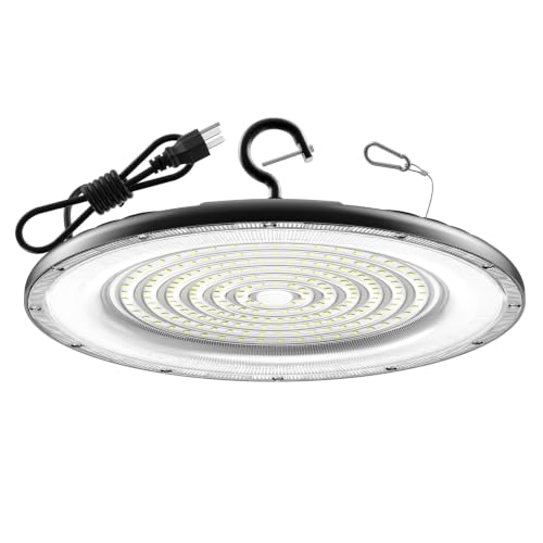 300W UFO High Bay Light 1 Pack 45000LM LED Shop Lights Plug & Play