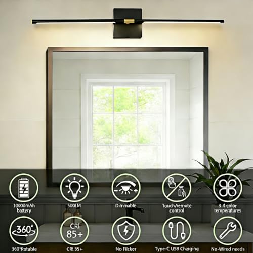 Battery Operated Wall Sconces Set of 2 (2 Count)