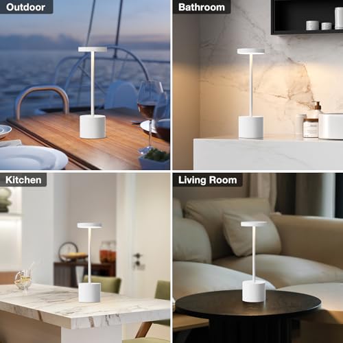 White Cordless Lamp Set