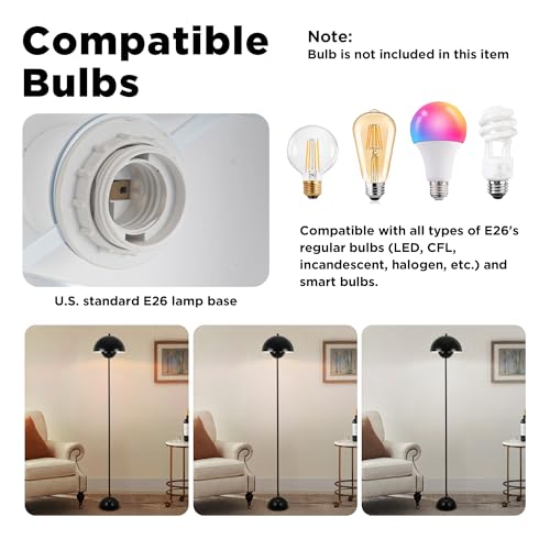Mid Century Modern Metal Bud Floor Lamp for Home and Office