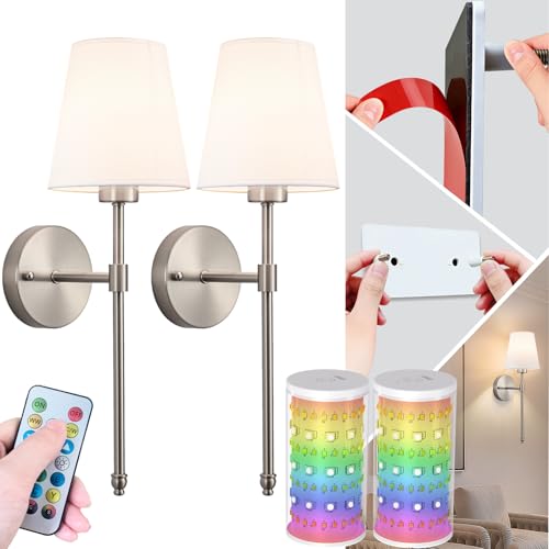 Peel and Stick Wall Sconces (2 Count)