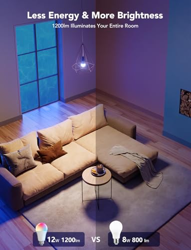 Smart Light Bulbs 1200 Lumens (2 Count)