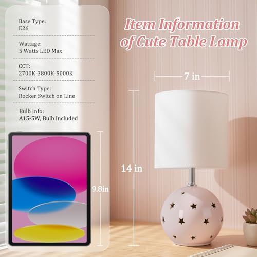 Small Table Lamp (Pink)