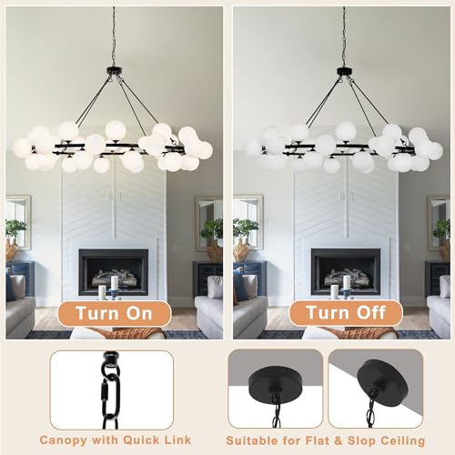 Dining Room Chandelier 60 Inch Sputnik Chandeliers for High Ceilings Large