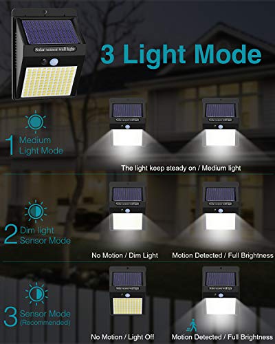 4 Pack Solar Motion Lights Outdoor (4 Count)